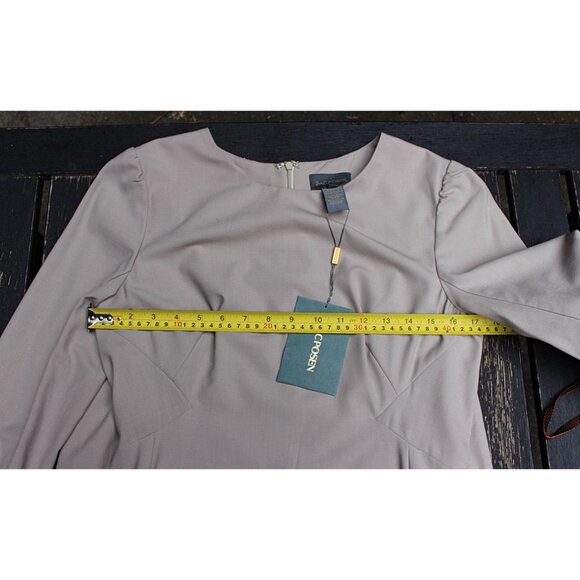 New w/Tags - Zac Posen Designer Tailored Sheath Dress in Stretch Wool - 10 - Picture 7 of 13